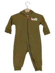 Vorschaubild 1 von Baby Body Strampler Gr. 74 Oliv Kapuze Reißverschluss Logo