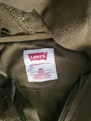 Vorschaubild 3 von Baby Body Strampler Gr. 74 Oliv Kapuze Reißverschluss Logo