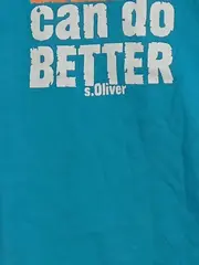 Vorschaubild 5 von Kinder Jungen T-Shirt Blau Gr. 104/110 mit Slogan Kurzarm