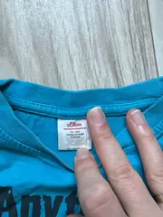 Vorschaubild 7 von Kinder Jungen T-Shirt Blau Gr. 104/110 mit Slogan Kurzarm