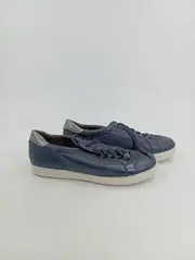 Vorschaubild 2 von Damen Schnürschuhe Sneaker Gr. 39 Blau Casual Leder Optik