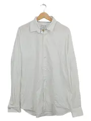 Vorschaubild 1 von Herren Business Hemd Gr. 44 Weiß Langarm Slim Fit Baumwolle