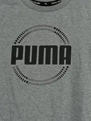 Vorschaubild 3 von Kinder T-Shirt Gr. 116 Grau Logo Print Sportshirt Jungen