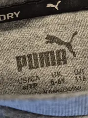 Vorschaubild 6 von Kinder T-Shirt Gr. 116 Grau Logo Print Sportshirt Jungen