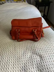 Vorschaubild 2 von Damen Henkeltasche Leder Orange Elegant Business Tasche