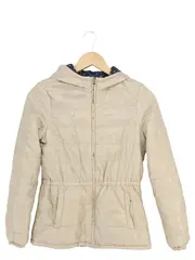 Vorschaubild 1 von Kinder Steppjacke Beige Gr. 158 mit Kapuze