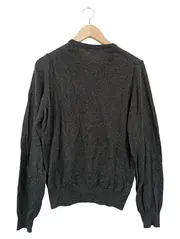 Vorschaubild 2 von Herren Pullover Gr. 48/M Grau Viskose Angora Klassisch Langarm