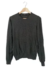 Vorschaubild 1 von Herren Pullover Gr. 48/M Grau Viskose Angora Klassisch Langarm