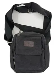 Vorschaubild 1 von Umhängetasche Schwarz Herren Schultertasche Stoff Casual