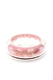 Vorschaubild 1 von Burgenland Suppentasse mit Untertasse Rot Porzellan Elegant