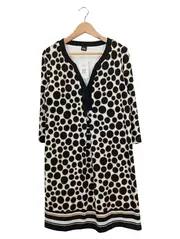 Vorschaubild 1 von T-Shirt Kleid Damen Gr. 42 XL Mehrfarbig Punkte Pailletten Festlich