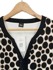 Vorschaubild 2 von T-Shirt Kleid Damen Gr. 42 XL Mehrfarbig Punkte Pailletten Festlich