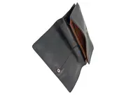 Vorschaubild 3 von Damen Clutch Elegant Schwarz Leder Abendtasche Handtasche