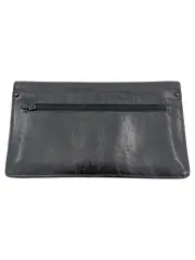 Vorschaubild 2 von Damen Clutch Elegant Schwarz Leder Abendtasche Handtasche