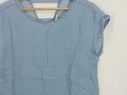 Vorschaubild 2 von Damen T-Shirt Jeansoptik Blau Gr. S Kurzarm Casual