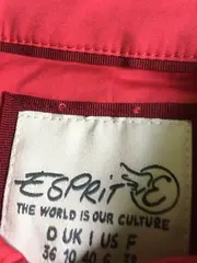 Vorschaubild 3 von Damen Bluse Gr. 36/S Pink Kurzarm Knopfleiste Baumwolle