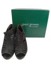 Vorschaubild 2 von Damen Stiefelette 38.5 Schwarz Elegant Modern Peeptoe Cut-Outs