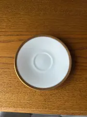Vorschaubild 3 von Untertasse Porzellan Weiß Goldrand Klassisch