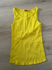 Vorschaubild 4 von Kinder Top Rippstrick Gelb Gr. 140 Casual