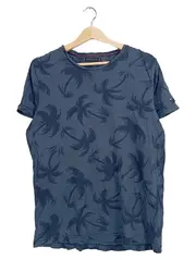 Vorschaubild 1 von Herren T-Shirt Einheitsgröße Blau Palmenmuster Casual