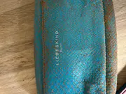 Vorschaubild 5 von Clutch Damen Türkis Schlangenmuster Leder Armband 20x13cm