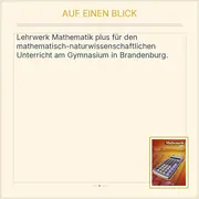 Vorschaubild 2 von Cornelsen Mathematik plus Lehrbuch Gymnasium Brandenburg Hardcover