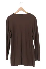 Vorschaubild 2 von Langarmshirt Damen 42/M Braun Casual Elegant Baumwolle