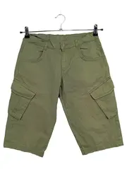 Vorschaubild 1 von Cargo Shorts Kinder Gr. 152 Oliv Baumwolle Freizeit Hose