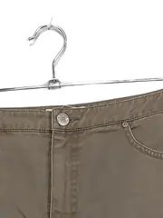 Vorschaubild 2 von Damen Jeansrock Gr. 38 Beige Casual Midirock Baumwolle