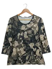 Vorschaubild 1 von Damen Langarmshirt 40/L Mehrfarbig Casual Print Strass