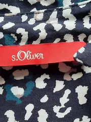 Vorschaubild 4 von Damen Blusenkleid Animal Print Gr. 38 M Midi Viskose Blau