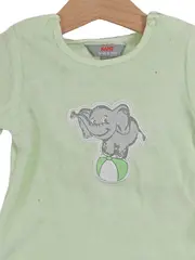 Vorschaubild 4 von Baby Pullover Gr. 56 Langarm Baumwolle Grün Tiermotiv Alltag