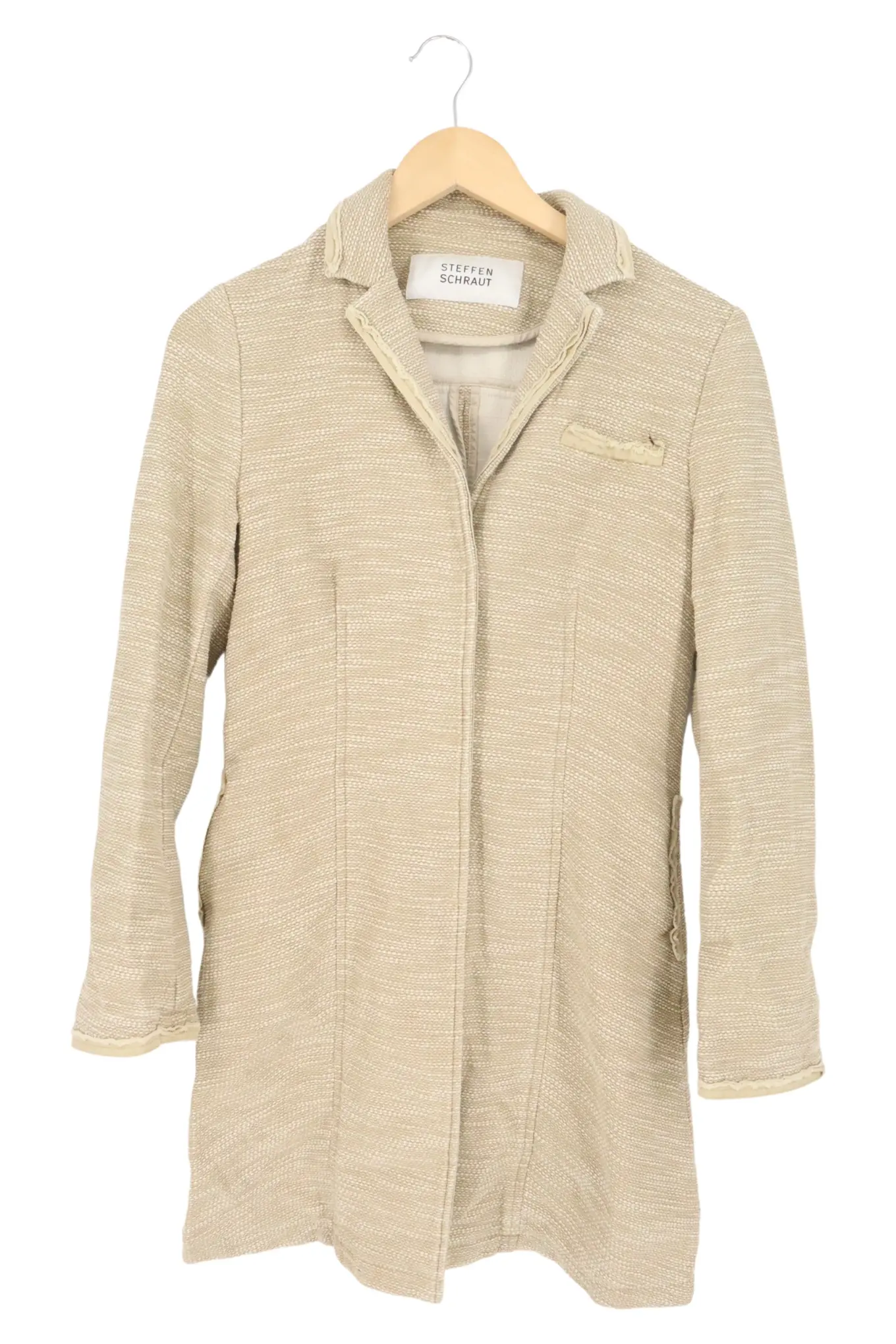 STEFFEN SCHRAUT Damen Blazer Gr. 36/S Beige Elegant Business Jacke