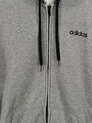 Vorschaubild 3 von Trainingsjacke Herren Grau M Kapuze Reißverschluss Baumwolle Sport