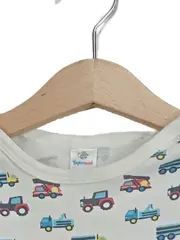 Vorschaubild 2 von Baby Body Kurzarm LKW-Motiv Gr. 74/80 Mehrfarbig Wolle