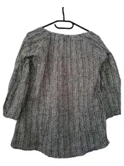 Vorschaubild 3 von Damen Hemdbluse Gr. 38/M Oliv Grafisch Baumwolle