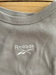 Vorschaubild 2 von Damen Sport Shirt Gr. 36/S Beige Rippstrick Kurzarm Crop Top