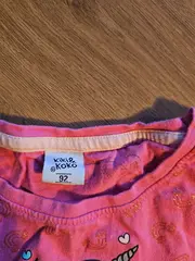 Vorschaubild 3 von Kiki&Koko Mädchen Langarmshirt Gr. 92 Pink Einhorn Motiv Baumwolle