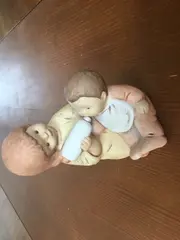 Vorschaubild 2 von Babypuppe Kinder mit Flasche Porzellan Nostalgisch Romantisch Mehrfarbig