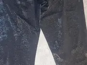 Vorschaubild 4 von Damen Stoffhose Gr. W33 Schwarz Modisch Tierdruck
