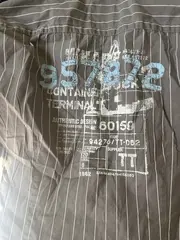 Vorschaubild 2 von Herren Hemd gestreift Grau Gr. 40 (52/XL)