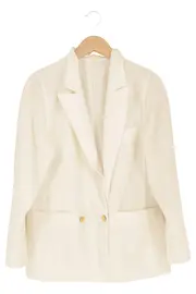 Vorschaubild 1 von NINO Damen Blazer Business Elegant Gr. 38/S Beige Polyester Viskose