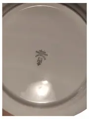 Vorschaubild 3 von Platzteller Porzellan Rund Klassisch Blumenmuster Weiß 20cm