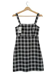 Vorschaubild 1 von Damen Freizeitkleid kariert Mehrfarbig Gr. 34 XS Minikleid