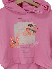 Vorschaubild 2 von Mädchen Kapuzenpullover Gr. 140 Pink Casual mit Pailletten