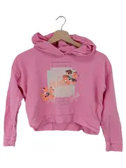 Vorschaubild 1 von Mädchen Kapuzenpullover Gr. 140 Pink Casual mit Pailletten