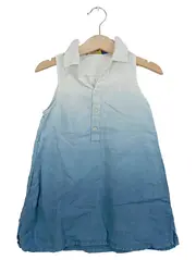 Vorschaubild 1 von Kinder Sommerkleid Gr. 98 (3 Jahre) Blau Weiß Farbverlauf