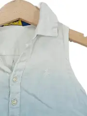 Vorschaubild 2 von Kinder Sommerkleid Gr. 98 (3 Jahre) Blau Weiß Farbverlauf