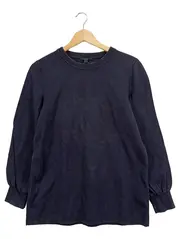Vorschaubild 1 von Damen Pullover Langarm Rippstrick Uni Schwarz Gr. 36/S
