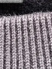 Vorschaubild 3 von Damen Pullover Langarm Rippstrick Uni Schwarz Gr. 36/S